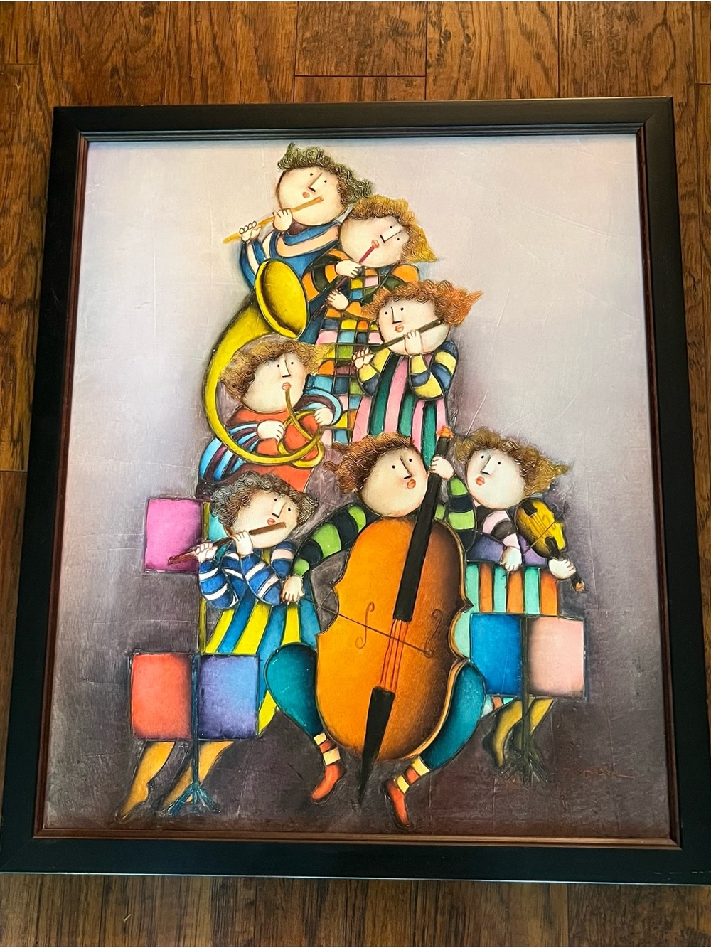 Textured Oil on Canvas #N305 by Joyce Roybal